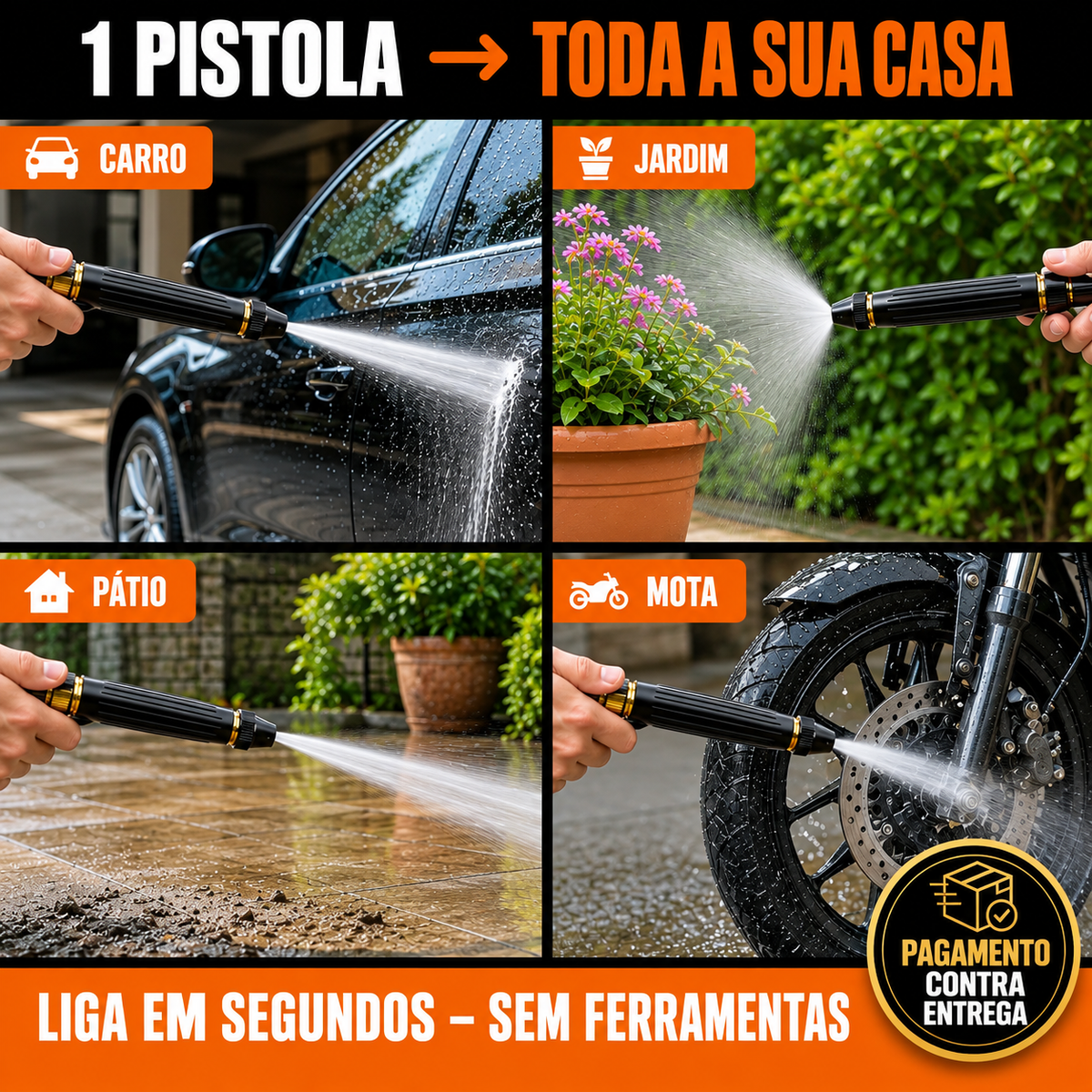 FlowMaxxBlast – Pistola de Alta Pressão | Potência Máxima para Limpar Mais Rápido e com Menos Esforço