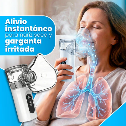 Nebulizador Portátil AirZen 30 ml Ultrassónico Silencioso para Alívio Respiratório Imediato