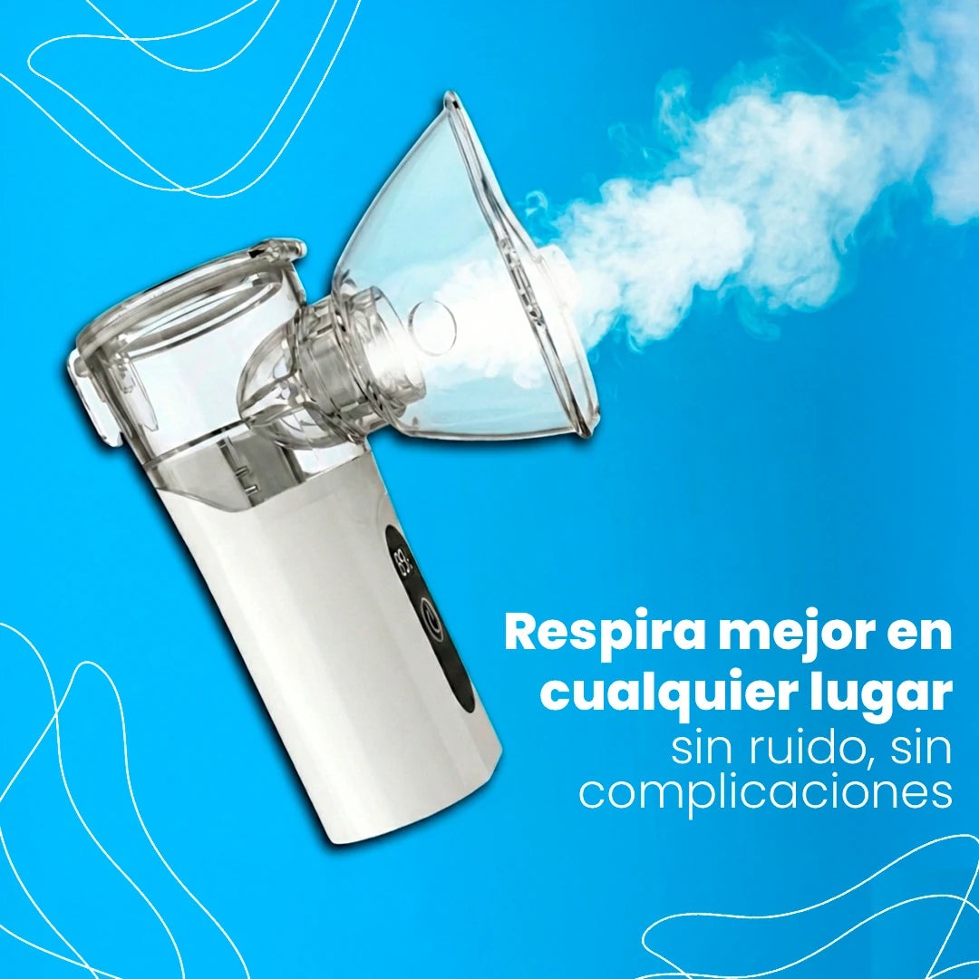 Nebulizador Portátil AirZen 30 ml Ultrassónico Silencioso para Alívio Respiratório Imediato