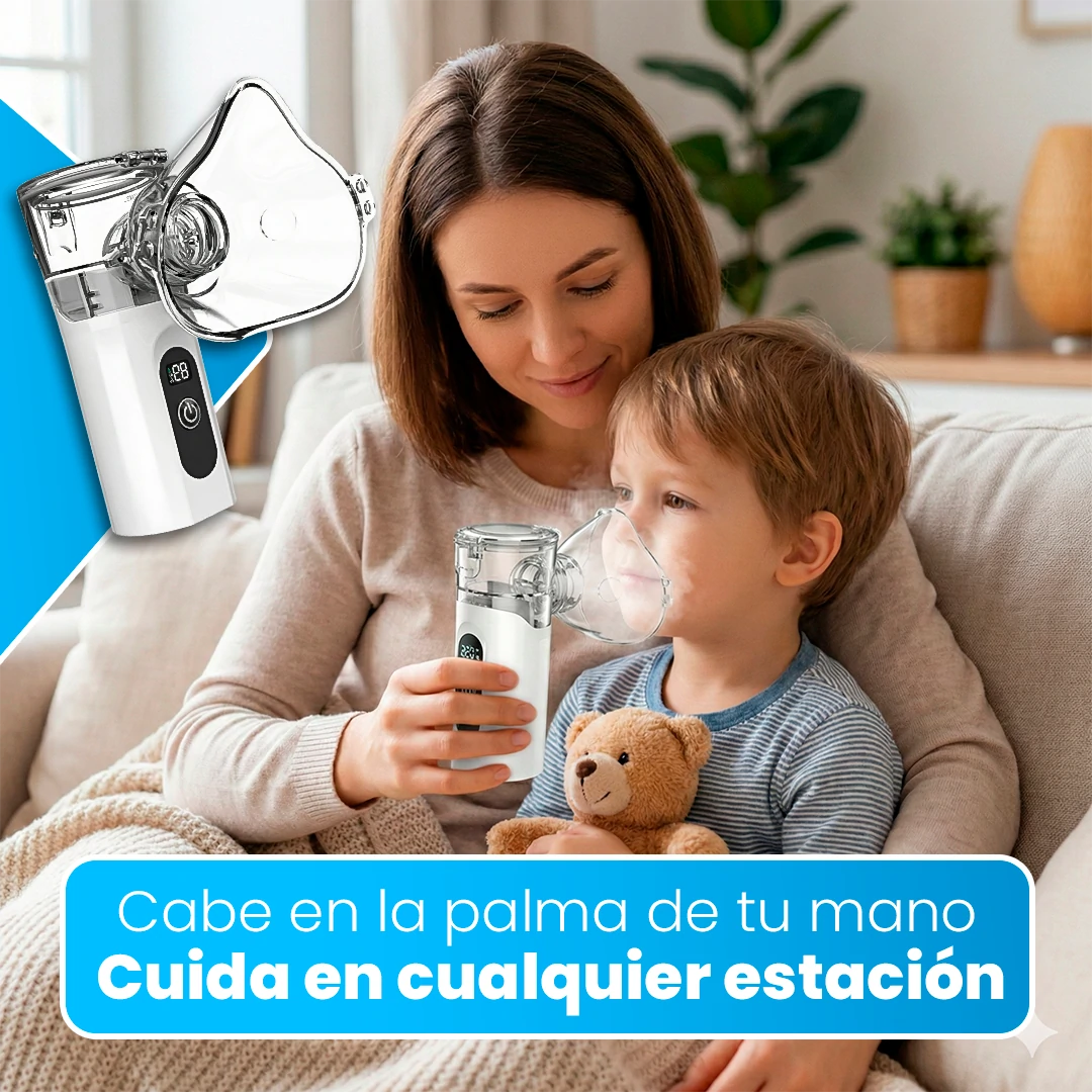 Nebulizador Portátil AirZen 30 ml Ultrassónico Silencioso para Alívio Respiratório Imediato