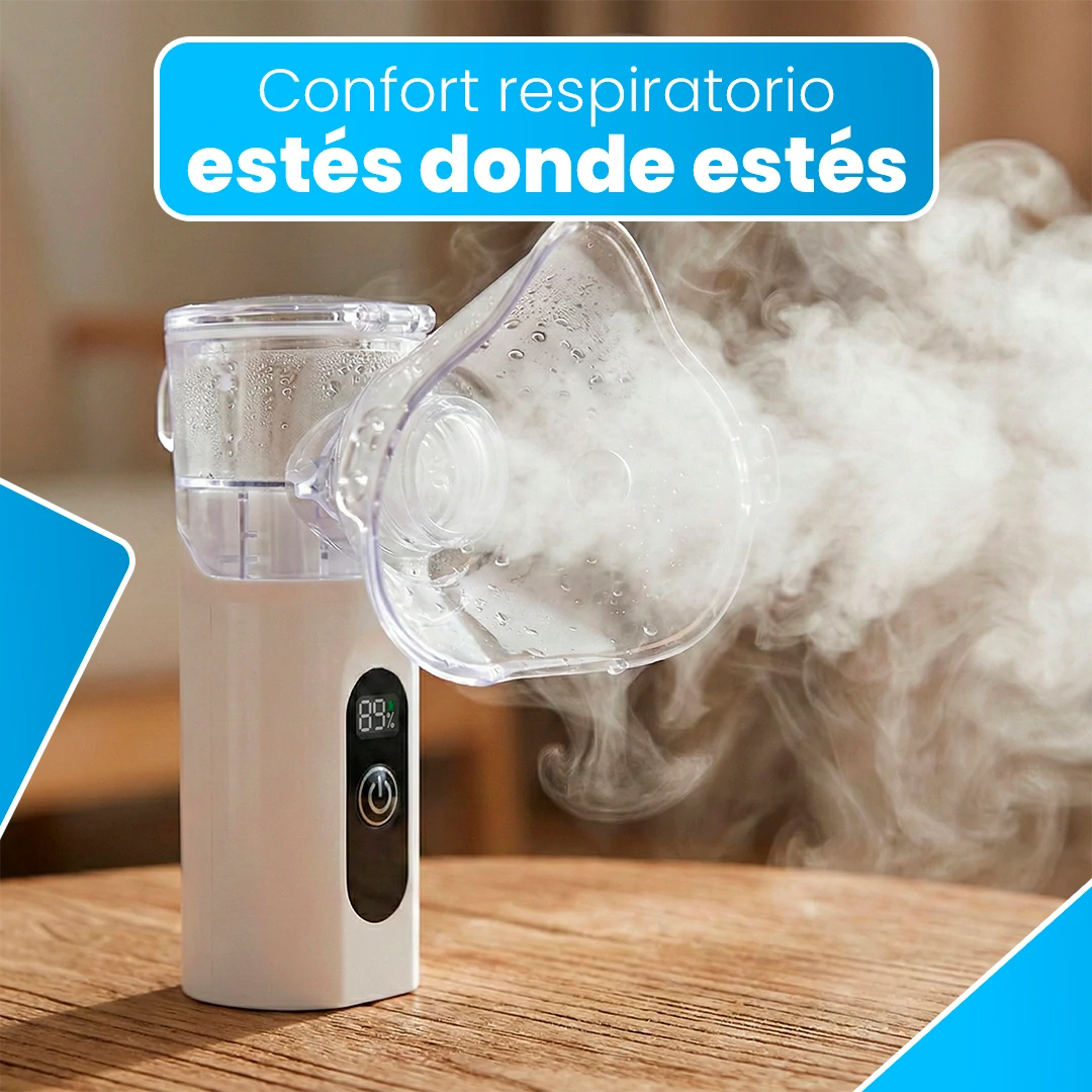 Nebulizador Portátil AirZen 30 ml Ultrassónico Silencioso para Alívio Respiratório Imediato