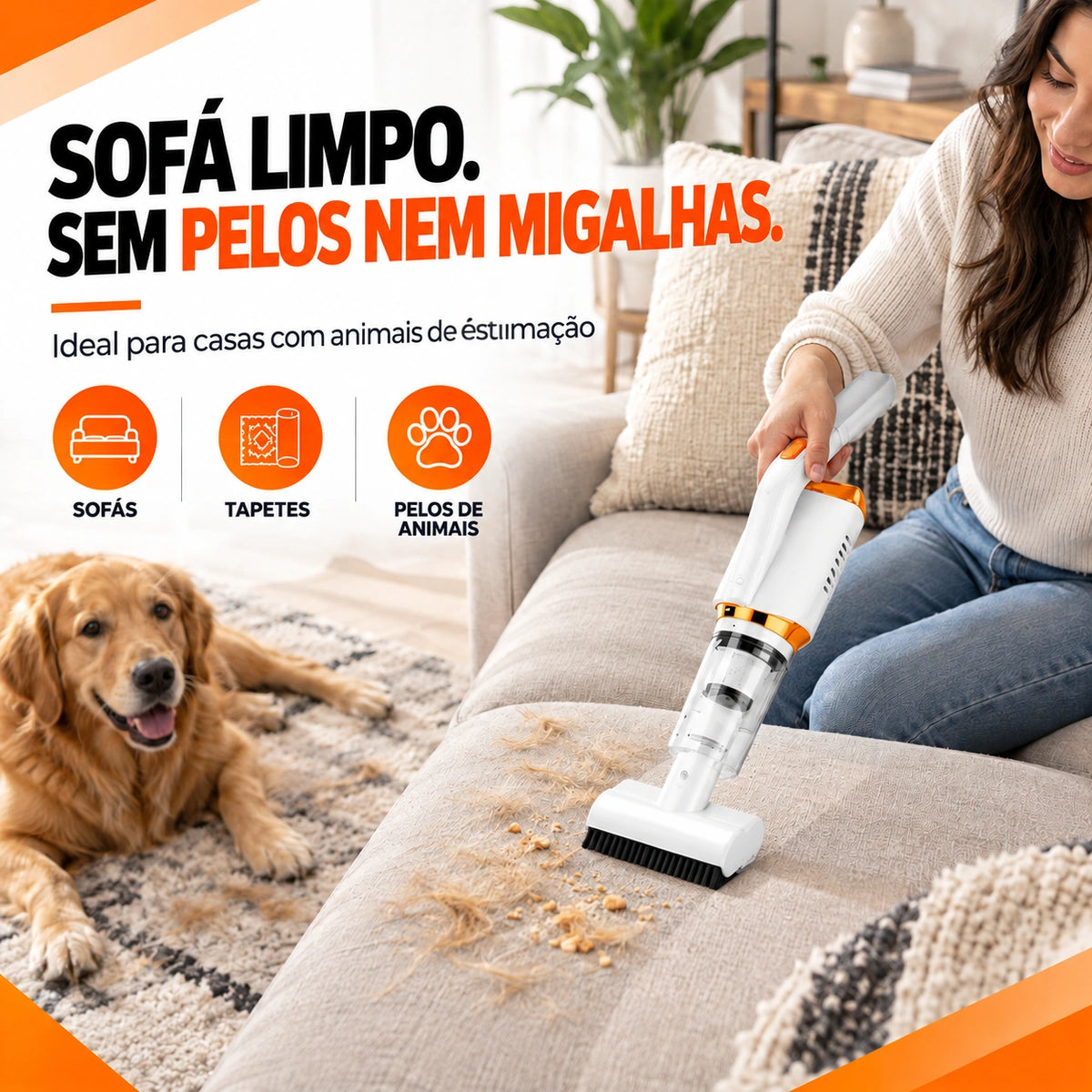 Aspirador Sem Fios VortexSweep Pro 4 em 1