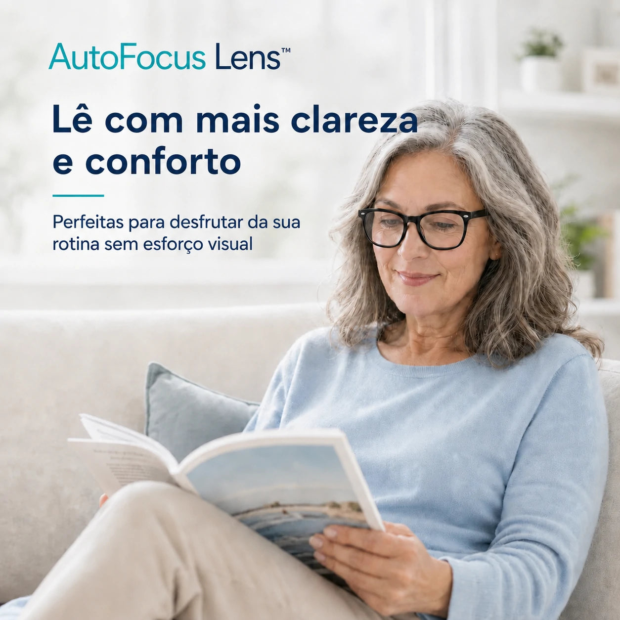 Lentes Multifocais Inteligentes AutoFocus Lens | COMPRA 1 E LEVA 2 + Limpa óculos grátis