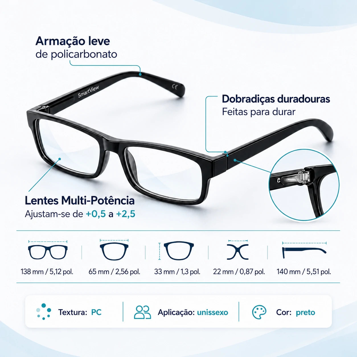 Lentes Multifocais Inteligentes AutoFocus Lens | COMPRA 1 E LEVA 2 + Limpa óculos grátis