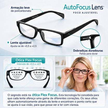 Lentes Multifocais Inteligentes AutoFocus Lens | COMPRA 1 E LEVA 2 + Limpa óculos grátis
