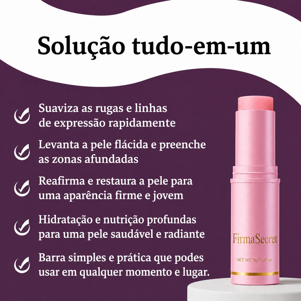 FirmaSecret 5 em 1: Pele Luminosa e Firme, desde o Dia 1