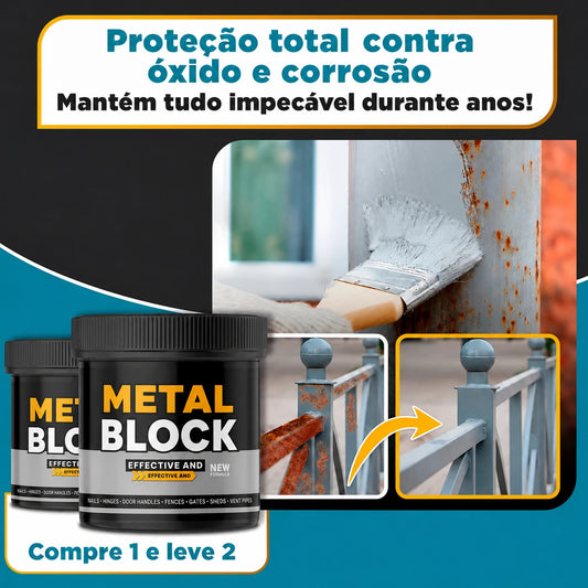 MetalBlock - Pintura Antioxidante Profissional | Compre 1 e receba 2 unidades