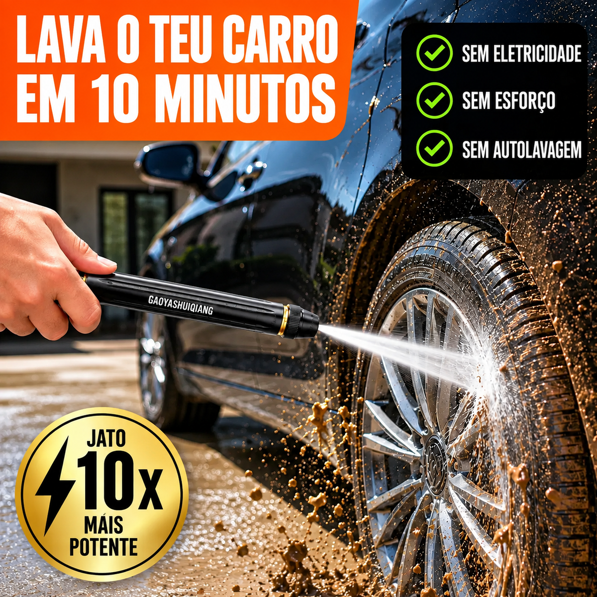 FlowMaxxBlast – Pistola de Alta Pressão | Potência Máxima para Limpar Mais Rápido e com Menos Esforço