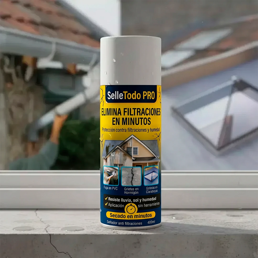 Spray SelleTodo – elimina goteiras e fissuras de forma rápida e eficaz