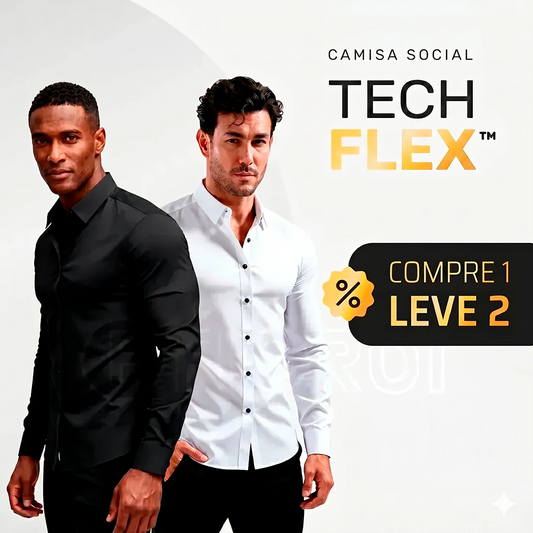 Camisa Social TechFlex™ (COMPRA 1 E LEVA 2)