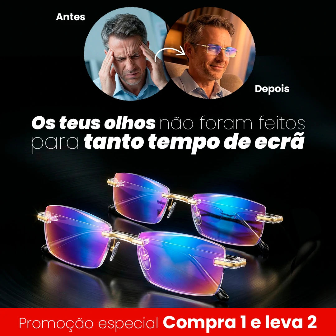 Compra 1 e Leva 2 - Óculos VisionElite 3 em 1 Conforto Visual