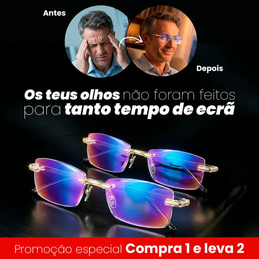 Compra 1 e Leva 2 - Óculos VisionElite 3 em 1 Conforto Visual