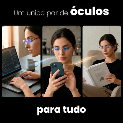 Compra 1 e Leva 2 - Óculos VisionElite 3 em 1 Conforto Visual