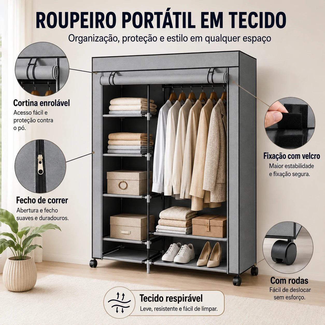 SmartCloset - Mais espaço para a tua roupa, montado em minutos