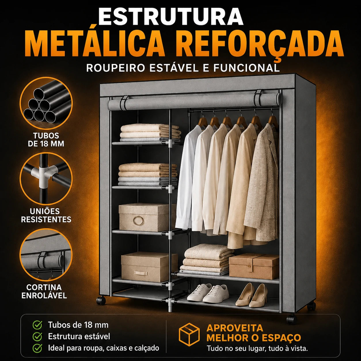SmartCloset - Mais espaço para a tua roupa, montado em minutos